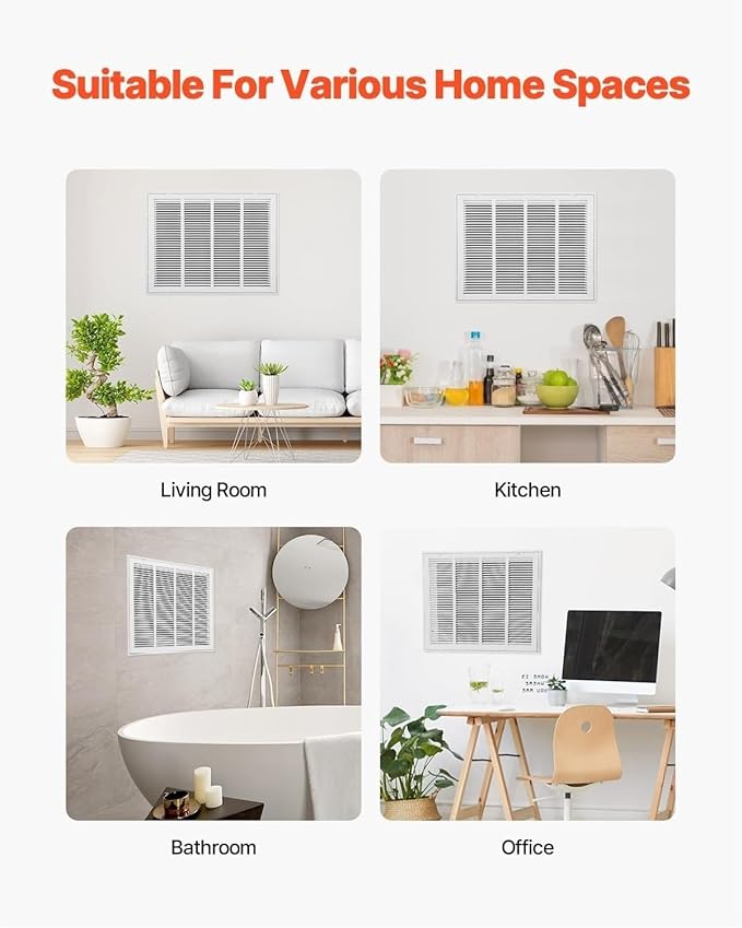 Decorative Return Air Grille Cover, Wall/Ceiling Vent Cover with Adjustable Design, Durables & Easy-to-Install for Home & Office, Cold Air Return Vent Cover(28x30in (71x76cm))