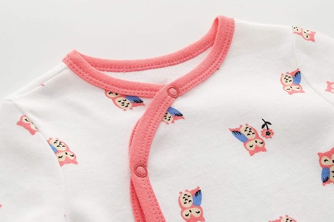 Kiddiezoom Baby and Toddler Boys'Snug Fit Footed One-Piece Romper Jumpsuit Cotton Cotton Footed Outfit