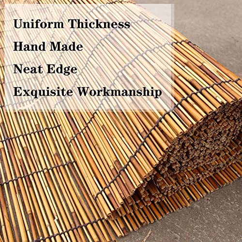 Patio Shades Roll Up Outdoor, Bamboo Blinds for Outdoor Patio, Thernal Insulated Shading Reed Blinds, Blackout Bamboo Shade, Privacy Screen, 24″ 30″ 34″ 36″ 39″ 43″ 48″ 51″ 55″ 70″ Width - size: 24"W x 59"H