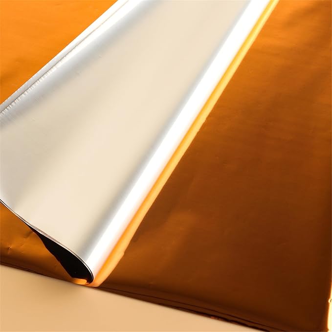Briartw 20x29cm Hot Foil Paper 50 Sheets Pack Toner Reactive Foil Hot Stamping Foil Paper by Laser Printer and Laminator for Scrapbooking Craft Cardmaking DIY Album (Bronze, 100 Sheets)