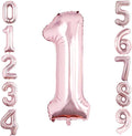 GOER Rose Gold Foil Balloons Number 1,Huge Number Balloons for 1st 11st Birthday Party Supplies Anniversary Decorations(3 pcs,42 inch,32 inc,16inch)