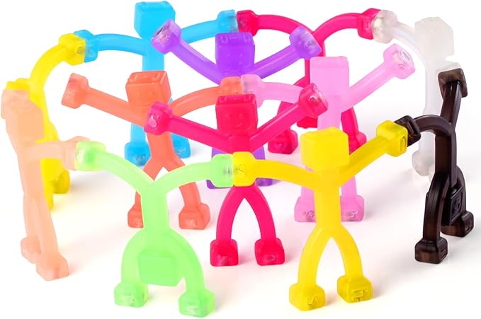 12 PCS Magnetic Travel Toys for Kids, Creative, Portable and Educational, Magnetic-People-Magnet-Men: Cute Robot & Funny Magnets, Small Fidget Toys for Classroom Prizes, Easter Egg Stuffers, Office