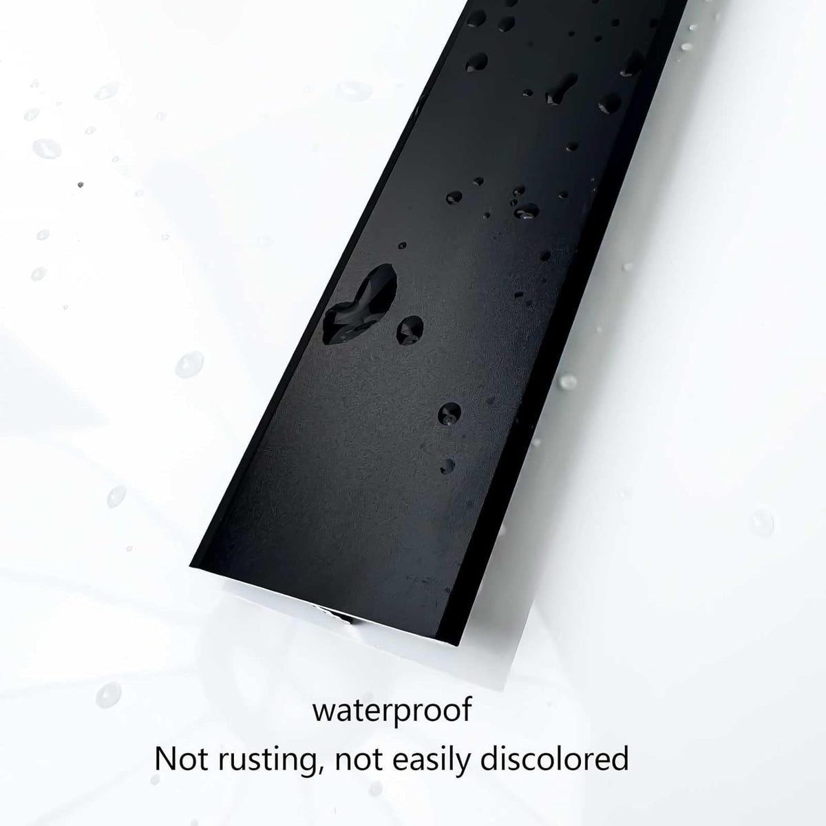 10Pcs Aluminum T Molding Floor Transition Strip, 48In Aluminum T Molding Trim, Floor Strip Floor Flat Divider Strip for Joining Floor Gaps, Threshold, Floor Tiles (Black, 4ft x 0.78in 10Pcs)