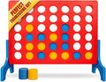 Bolaball 4 in a Row Tabletop Game – 1.8 Ft 4 to Score Game for Kids & Adults, Indoor/Outdoor Family Yard, Portable Party for Home, Picnic & Travel, Plastic Version.