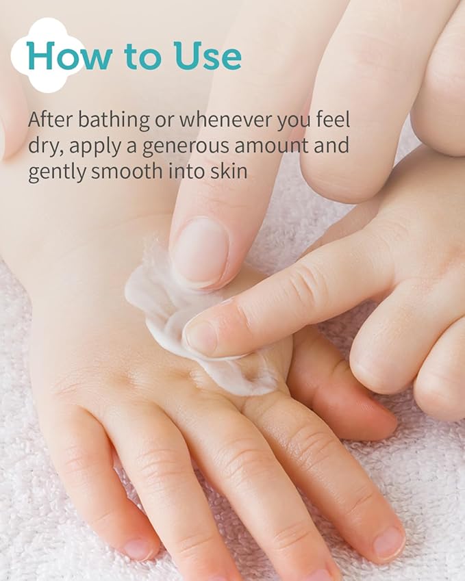 Kids' Moisture Body Lotion - Korean Kids Daily Body Moisturizer - Long Lasting 24hr Hydrating Cream Type Lotion with Cica and Squalane - Allergen Free Scent, 8.45 fl.oz.