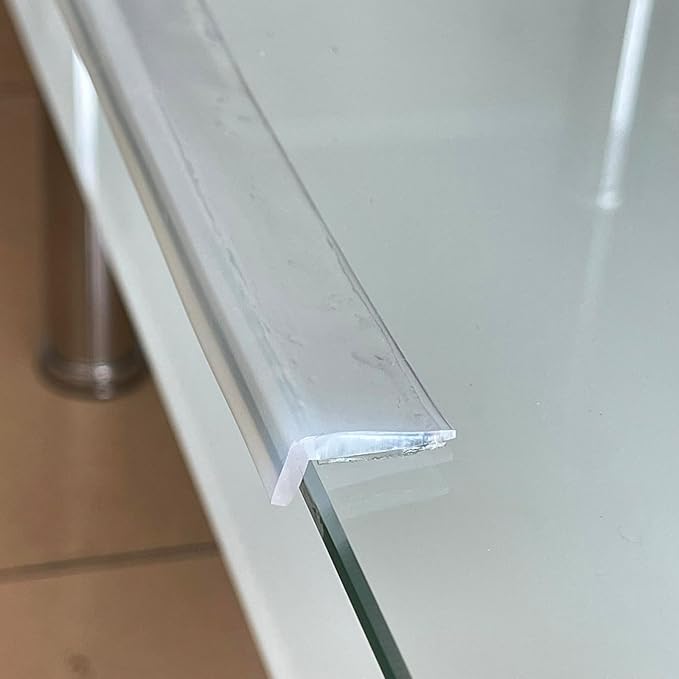 Edge Protector 100% Silicone, Baby Proofing Corners Clear Guards, Pre-Tape Adhesive Soft for Kids Safety, Child Table Cabinets Furniture Bumper (1/5x4/5 in, 6 FT)