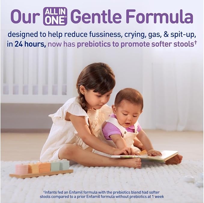 Enfamil NeuroPro Gentlease Baby Formula, Brain Building DHA, HuMO6 Immune Blend, Designed to Reduce Fussiness, Crying, Gas & Spit-up in 24 Hrs, Ready-to-Feed Infant Formula, Liquid, 2 Fl Oz (24 Count)
