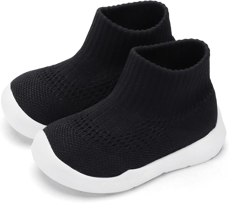 Engtoy Baby Shoes & Socks - Non-Slip Breathable Slippers with Soft Rubber Sole - Baby Boys & Girls Slip On Sneakers