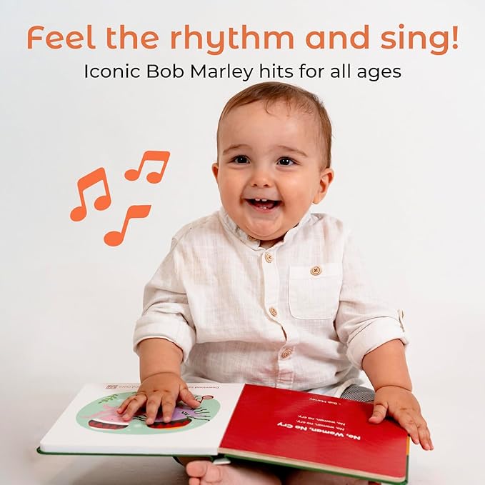 Cali's Books Reggae Musical Book for Toddlers 1-3 with Favorite Bob Marley Songs. Sound Book for Toddlers 1-3 for Kids