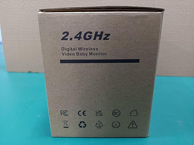 Baby Monitor with 30-Hour Battery, 5" Large Split-Screen Video Baby Monitor with Camera and Audio, 3500mAh Battery, Remote Pan/Tilt/Zoom Camera, Two-Way Talk, Night Vision, Lullabies, No WiFi