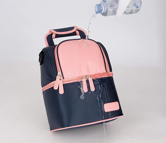Meichoon Breast Milk Baby Bottle Cooler Bag/Waterproof Baby Milk Bag Freezer/Mommy Travel Backpack/Portable Thermal Insulated Lunch Box for Women Men Large Capacity Handbag