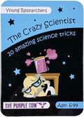 The Crazy Scientist Science Tricks Card Set - Young Researchers 20 Amazing Science Tricks. For Learning & Education - STEM Educational Games for Kids, Boys & Girls, with Instructions