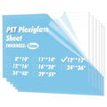 Art3d 5-Pack of 12×12" PET/Plexiglass Sheets, Transparent Clear Flexible Plastic Sheet Panels for Craft, Picture Frames, Sign Blank, DIY Display Project