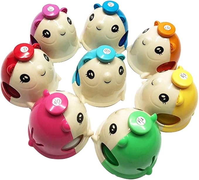 ENNBOM Mouse-Shaped Hand Bell Music Bell Gift Chromatic Percussion 8 Color Kit