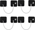 Fridge Lock (4 Pack),Refrigerator Lock with Keys,for Fridge, Cabinet Locks, Drawers, Dishwasher, Toilet and Child Safety Cabinet Locks, 3M Adhesive No Drilling (Black 4pcs)