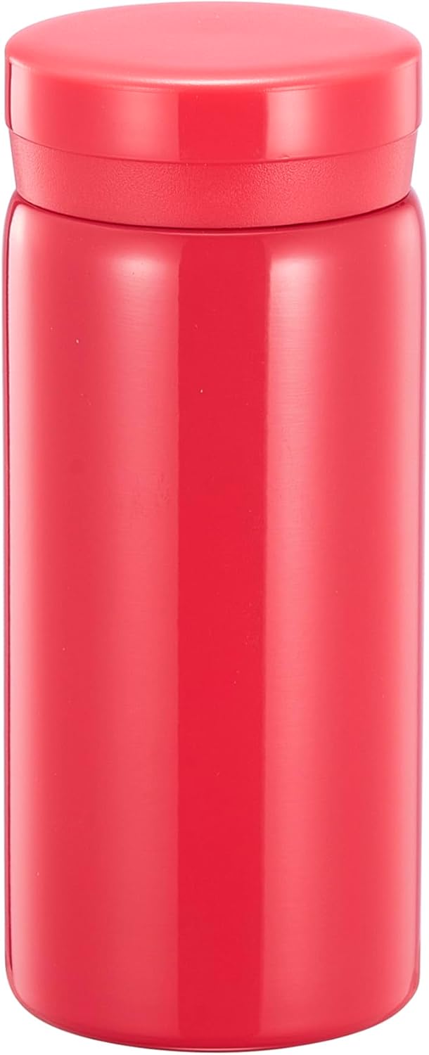 Mini Thermos Cute Water Bottle - 7 oz Tiny Insulated Vacuum 18/10 Stainless Steel Small Flask - Leak Proof & Spill Proof & Keeps Cold and Hot for Drink, Coffee, Tea - Rose Red