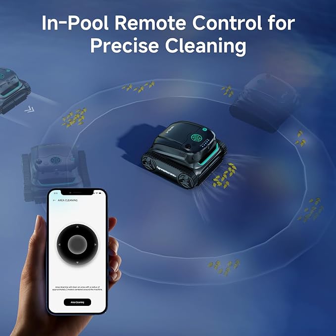 (2025 Upgrade) WYBOT S2 Solar Vision Robotic Pool Vacuum for Inground Ground Pools, AI Vision Pool Cleaner, Smart Auto Return/Parking & Charge, Enhanced Scheduled Cleaning, App Support