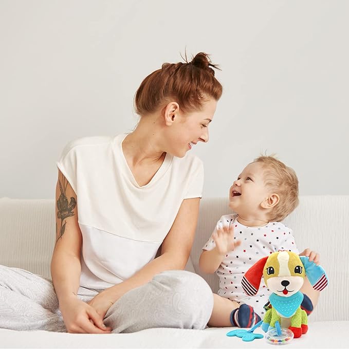 BLOOBLOOMAX Sock rattles for Babies 0-24 Months Baby Animal Foot Finder Educational Toys