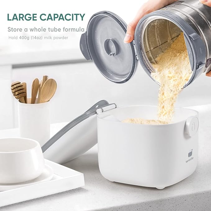 Termichy Milk-Powder Formula Dispenser Container: 14OZ Baby Formula Storage Container for Travel - Portable Formula Holder 400g