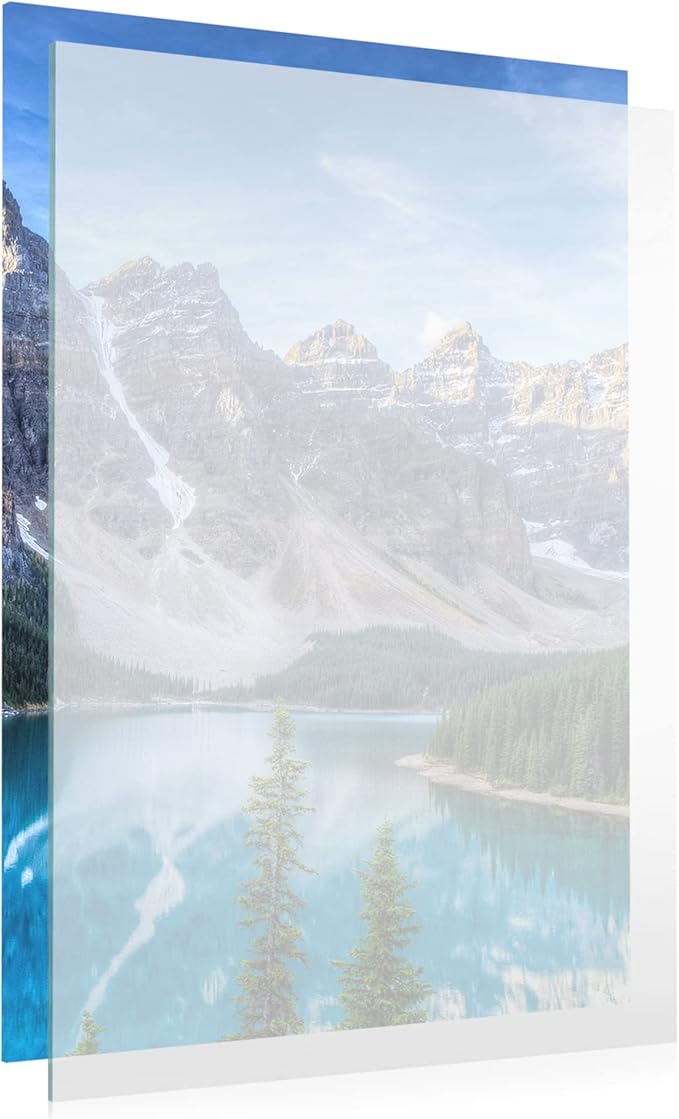 Non-Glare Acrylic Replacement for 16.5x16.5 Picture Frame, Replacement Plexiglass for 16.5x16.5 Photo Frame, UV-Resistant Non-Glare Acrylic Cover Sheet