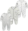 Kiddiezoom Baby and Toddler Boys'Snug Fit Footed One-Piece Romper Jumpsuit Cotton Cotton Footed Outfit