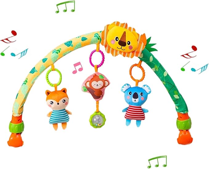 Pau1Hami1ton Baby Stroller Arch Toys, Car Seat Toys,Baby Gifts.S-19(Lion)