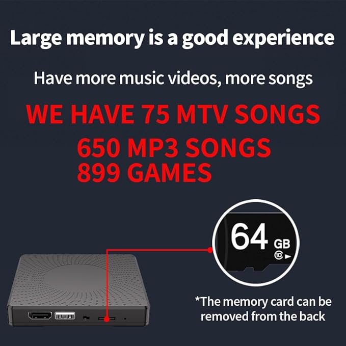 Music Dance Mat for Kids & Adults,Ideal for Fitness Dance Games,64GB Memory Card,899 Games,75 Music Videos,650 Songs.for TV use,Made of Premium Flannel,a Luxurious Gift for Children