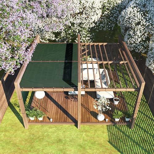 ColourTree Customized Size Green 4' x 13' Fence Screen Privacy Screen - Commercial Grade 170 GSM - Heavy Duty - Cable Zip Ties Included - color: Green, size: 4' x 13' Custom Made Size