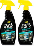 Invisible Glass 92084-2PK Clear Plastic Cleaner for Cars, Motorcycles, RVs, Boats, Helmet Visors, Golf Carts, Acrylic and Vinyl Windows, Streak-Free, Haze-Free, Removes Static, 22 Fl Oz, Pack of 2