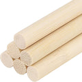 DMiotech 50 Pack 11/32" x 6" Wooden Dowel Rods Unfinished Natural Sticks Wood Craft Sticks for Home Decor Projects and Making DIY Craft,Wood Color