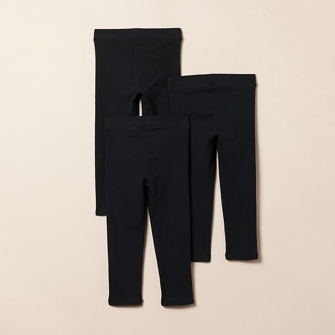 Amazon Essentials Girls and Toddlers' Leggings, Multipacks