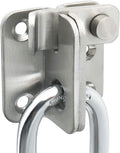 Alise Flip Latch Gate Latches Slide Bolt Latch Safety Door Lock Catch for Barn Cabinet Pet Cage Garden Bathroom Garage Window Sliding Door,MS4001-LS Stainless Steel Brushed Finish