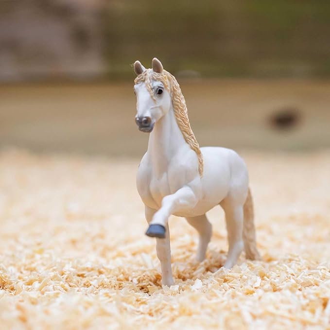 Safari Ltd. Andalusian Stallion Figurine - Detailed 4.5" Plastic Model Figure - Fun Educational Play Toy for Boys, Girls & Kids Ages 3+