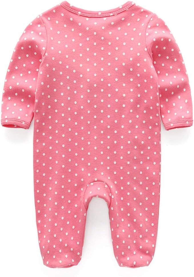 Kiddiezoom Baby and Toddler Boys'Snug Fit Footed One-Piece Romper Jumpsuit Cotton Cotton Footed Outfit