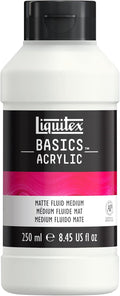 Liquitex BASICS Matte Fluid Medium, 250ml, 8.4-oz