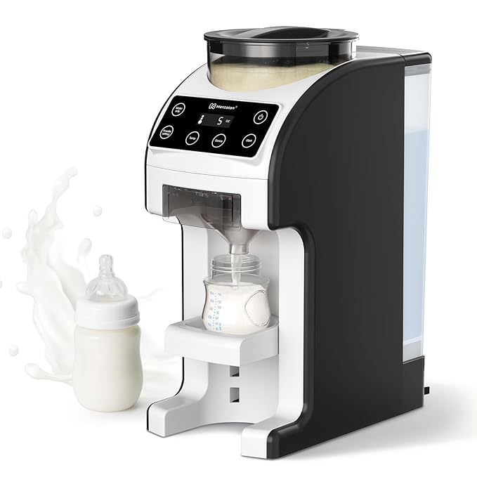 Instant Formula Maker, Fast and Customizable Formula Dispenser Machine with Accurate Temperature Control for Baby, Automatic Powder Blending for All Brands of Bottle and Formula, Black/White