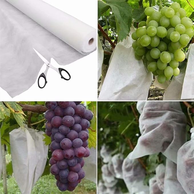 Agfabric Plant Covers Freeze Protection Floating Row Covers 10'x100' 0.9oz Plant Covers Freeze Sun Protection,Frost Cloth for Vegetables,White