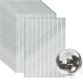 OTYMIOW 2250 PCS Disco Ball Tiles, 10 x 10 MM Self-Adhesive Disco Ball Stickers, Mosaic Mirror Tiles