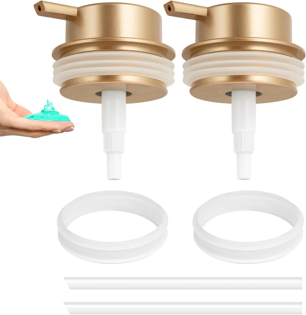 Liquid Soap Dispenser Pump 2pcsHead Replacement Spare Plastic Pump Bathroom Countertop