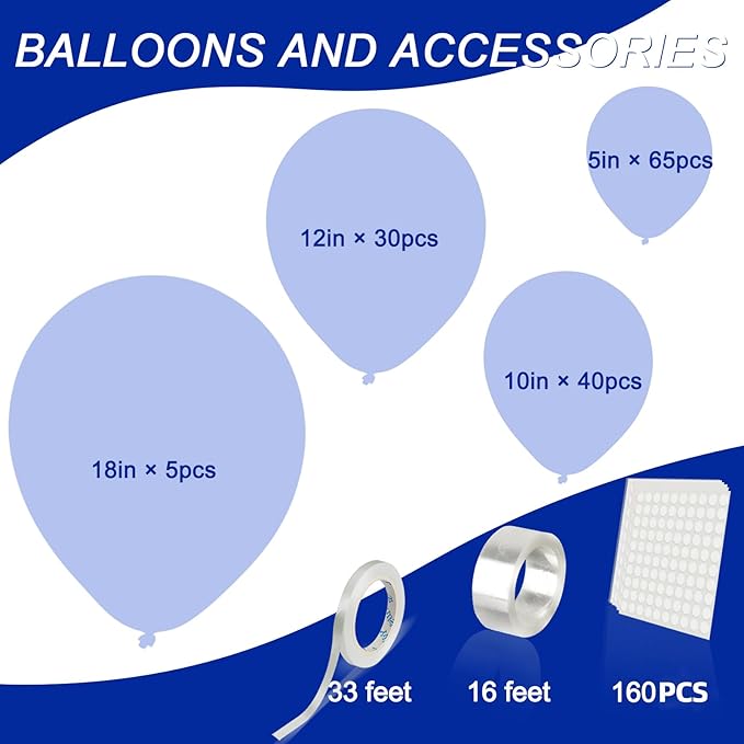 140pcs Metallic Silver Round Balloons Different Sizes 18 12 10 5 Inch Latex Balloons for Arch Decoration Party Balloon Kit for Graduation Birthday Party Wedding Balloon Baby Shower Decoration