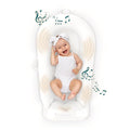 MyBaby 3-in-1 Calming Baby Cushion, Soothing Comfort for Newborns & Infants, Snuggling Sensation, Sound and Vibration, Designed for Safety, Rechargeable & Machine-Washable, by Homedics, White