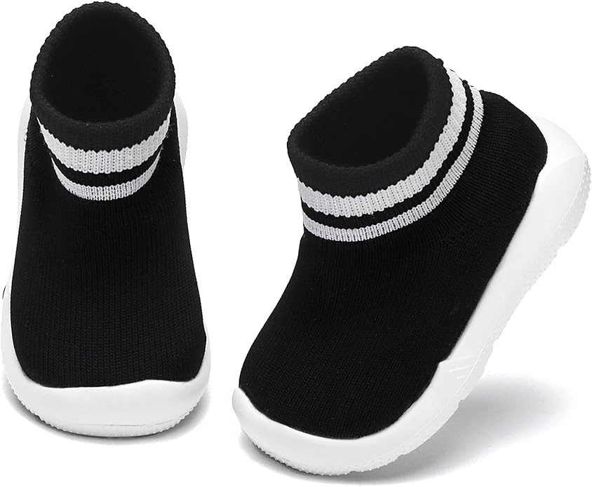 Engtoy Baby Shoes & Socks - Non-Slip Breathable Slippers with Soft Rubber Sole - Baby Boys & Girls Slip On Sneakers
