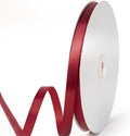 3/8" x 50 Yards Satin Ribbon - Burgundy Silk Ribbon with Spool - Ideal for Gift Wrapping, Floral Bouquets, Crafts, Wedding Party Decorations, Christmas and Sewing Projects