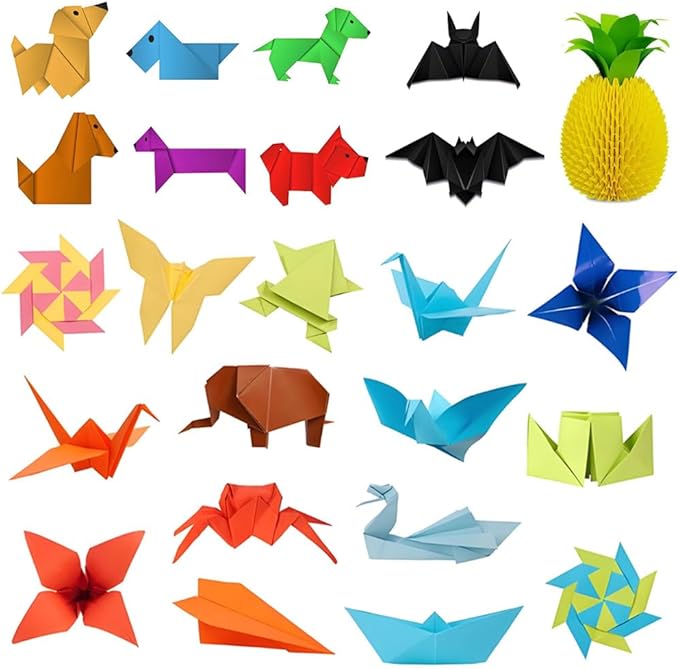 A4 Origami Paper Green 100 Sheets, 8.27×11.7 inch Double Sided Color Easy Fold Big Origami Paper A4 Colored Copy Papers Thin 70gsm for Beginners, DIY handwork Art and Craft Projects (210 x 297 mm)