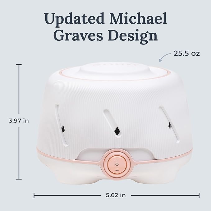 Yogasleep Dohm (White,Pink) The Original White Noise Machine, Relaxing Natural Sound From a Real Fan, Noise Cancelling For Office Privacy, Sleep Aid For Adults & Baby, Travel Size Pink Noise Machine