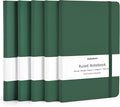 Huhuhero Notebooks Journal, Ruled Notebook, Premium Thick Paper Lined Journal, Black Hardcover Notebook for Office Home School Business Writing Note Taking Journaling, 5"×8.25" (5, Green)