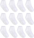 Zaples Baby Non Slip Grip Ankle Socks with Non Skid Soles for Infants Toddlers Kids Boys Girls
