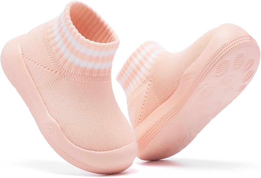 Engtoy Baby Shoes & Socks - Non-Slip Breathable Slippers with Soft Rubber Sole - Baby Boys & Girls Slip On Sneakers