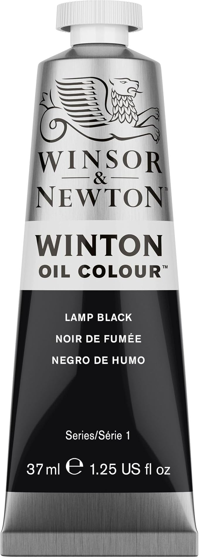 Winsor & Newton Winton Oil Color, 37ml (1.25-oz) Tube, Lamp Black