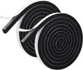 Weather Stripping Door Seal, 1/2 Inch Wide X 3/8 Inch High Density Foam Tape Weather Strip for Door and Window Insulation, Single Side Door Sealer Total 13FT